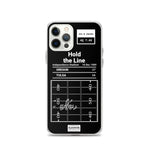 Greatest Oregon Football Plays iPhone Case: Hold the Line (1989)