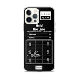 Greatest Oregon Football Plays iPhone Case: Hold the Line (1989)