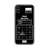 Greatest Oregon Football Plays iPhone Case: Hold the Line (1989)