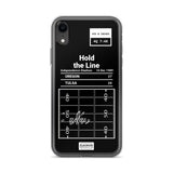 Greatest Oregon Football Plays iPhone Case: Hold the Line (1989)