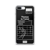 Greatest Oregon Football Plays iPhone Case: Thomas to Tuinei (2012)