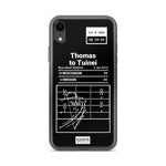 Greatest Oregon Football Plays iPhone Case: Thomas to Tuinei (2012)