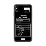 Greatest Oregon Football Plays iPhone Case: Thomas to Tuinei (2012)