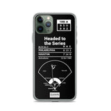 Greatest Phillies Plays iPhone Case: Headed to the Series (1980)