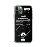 Greatest Phillies Plays iPhone Case: World Champions (1980)