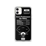 Greatest Phillies Plays iPhone Case: Doc's Postseason No-Hitter (2010)