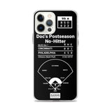 Greatest Phillies Plays iPhone Case: Doc's Postseason No-Hitter (2010)