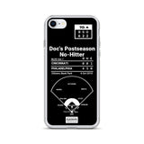 Greatest Phillies Plays iPhone Case: Doc's Postseason No-Hitter (2010)