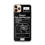 Greatest Penguins Plays iPhone Case: Fleury's Cup-winning save (2009)