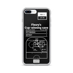 Greatest Penguins Plays iPhone Case: Fleury's Cup-winning save (2009)