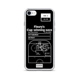 Greatest Penguins Plays iPhone Case: Fleury's Cup-winning save (2009)