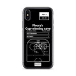 Greatest Penguins Plays iPhone Case: Fleury's Cup-winning save (2009)