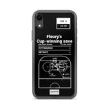 Greatest Penguins Plays iPhone Case: Fleury's Cup-winning save (2009)