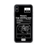 Greatest Penguins Plays iPhone Case: Fleury's Cup-winning save (2009)