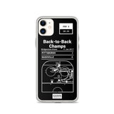 Greatest Penguins Plays iPhone Case: Back-to-Back Champs (2017)