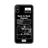 Greatest Penguins Plays iPhone Case: Back-to-Back Champs (2017)