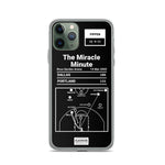 Greatest Trail Blazers Plays iPhone Case: The Miracle Minute (2002)