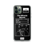 Greatest Trail Blazers Plays iPhone Case: The Miracle Minute (2002)