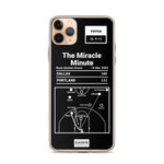 Greatest Trail Blazers Plays iPhone Case: The Miracle Minute (2002)