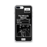 Greatest Trail Blazers Plays iPhone Case: The Miracle Minute (2002)