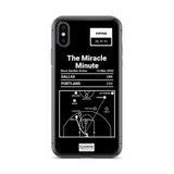 Greatest Trail Blazers Plays iPhone Case: The Miracle Minute (2002)