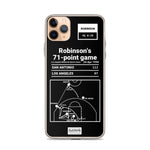 Greatest Spurs Plays iPhone Case: Robinson's 71-point game (1994)