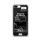 Greatest Spurs Plays iPhone Case: Memorial Day Miracle (1999)