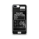 Greatest Seahawks Plays iPhone Case: First NFC Championship (2006)