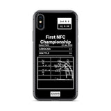 Greatest Seahawks Plays iPhone Case: First NFC Championship (2006)