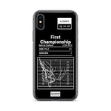 Greatest Seahawks Plays iPhone Case: First Championship (2014)