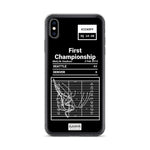 Greatest Seahawks Plays iPhone Case: First Championship (2014)