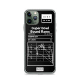 Greatest Rams Plays iPhone Case: Super Bowl Bound Rams (2000)