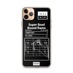 Greatest Rams Plays iPhone Case: Super Bowl Bound Rams (2000)