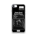 Greatest Rams Plays iPhone Case: Super Bowl Bound Rams (2000)