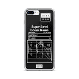 Greatest Rams Plays iPhone Case: Super Bowl Bound Rams (2000)