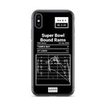 Greatest Rams Plays iPhone Case: Super Bowl Bound Rams (2000)