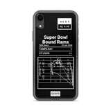 Greatest Rams Plays iPhone Case: Super Bowl Bound Rams (2000)