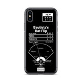 Greatest Blue Jays Plays iPhone Case: Bautista's Bat Flip (2015)