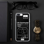 Greatest Maple Leafs Plays iPhone Case: 13th Championship (1967)