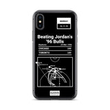 Greatest Raptors Plays iPhone Case: Beating Jordan's '96 Bulls (1996)