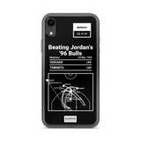 Greatest Raptors Plays iPhone Case: Beating Jordan's '96 Bulls (1996)