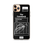 Greatest USC Football Plays iPhone Case: The Comeback (1974)