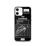 Greatest USC Football Plays iPhone Case: The Comeback (1974)