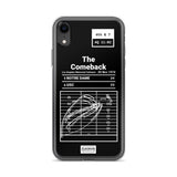 Greatest USC Football Plays iPhone Case: The Comeback (1974)