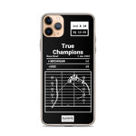 Greatest USC Football Plays iPhone Case: True Champions (2004)