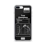 Greatest USC Football Plays iPhone Case: True Champions (2004)