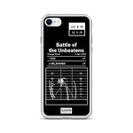 Greatest USC Football Plays iPhone Case: Battle of the Unbeatens (2005)