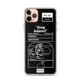 Greatest Canucks Plays iPhone Case: "Greg Adams!" (1994)