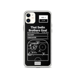 Greatest Canucks Plays iPhone Case: That Sedin Brothers Goal (2010)