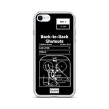 Greatest Knights Plays iPhone Case: Back-to-Back Shutouts (2019)